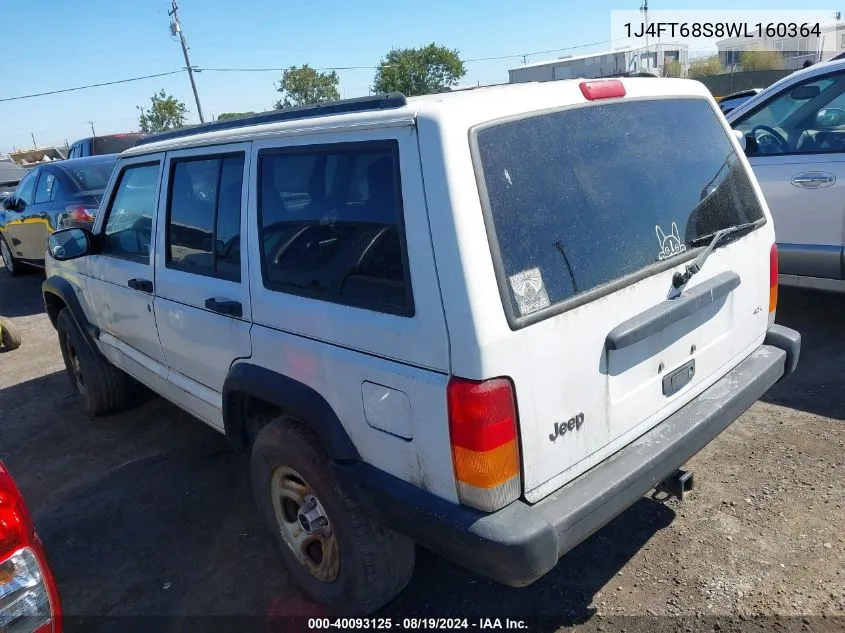 1998 Jeep Cherokee Classic/Limited/Sport VIN: 1J4FT68S8WL160364 Lot: 40093125