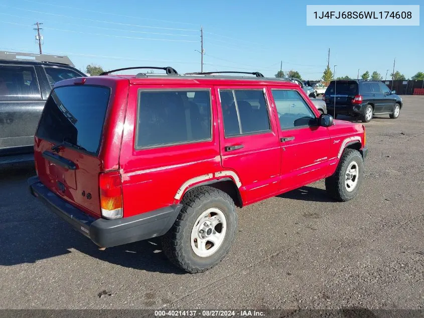 1J4FJ68S6WL174608 1998 Jeep Cherokee Classic/Limited/Sport