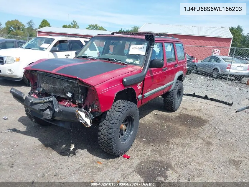 1998 Jeep Cherokee Classic/Limited/Sport VIN: 1J4FJ68S6WL166203 Lot: 40261813