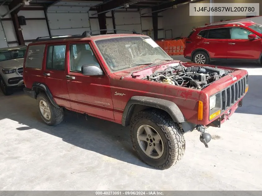 1J4FJ68S7WL200780 1998 Jeep Cherokee Classic/Sport