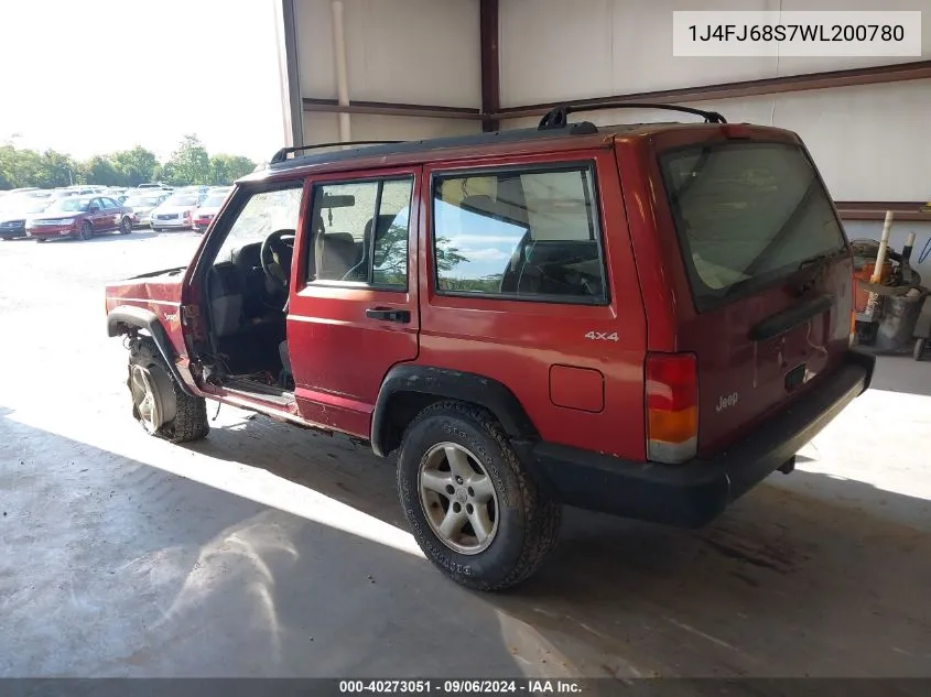 1J4FJ68S7WL200780 1998 Jeep Cherokee Classic/Sport