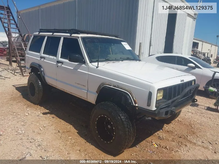 1998 Jeep Cherokee Classic/Limited/Sport VIN: 1J4FJ68S4WL129375 Lot: 40369412