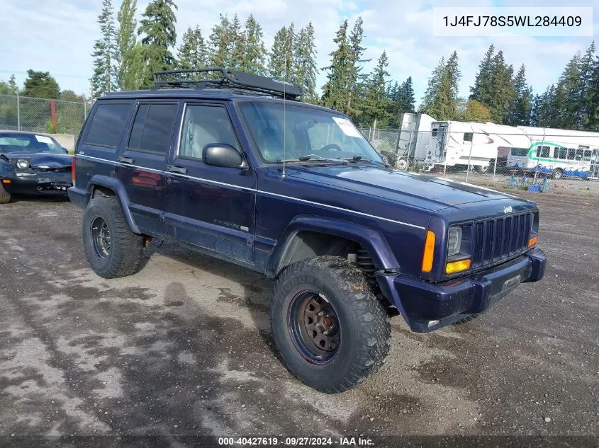 1998 Jeep Cherokee Limited VIN: 1J4FJ78S5WL284409 Lot: 40427619