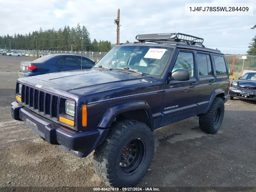 1998 Jeep Cherokee Limited VIN: 1J4FJ78S5WL284409 Lot: 40427619