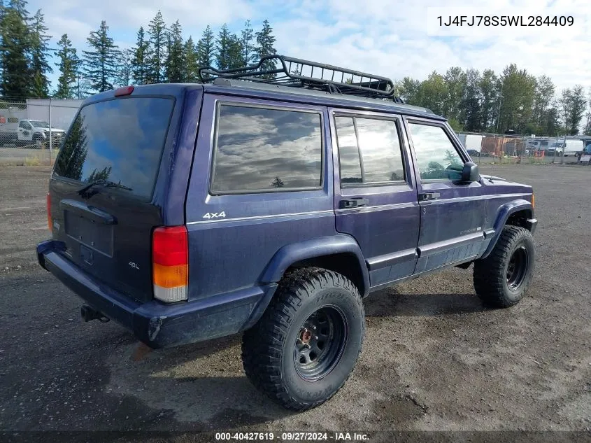 1998 Jeep Cherokee Limited VIN: 1J4FJ78S5WL284409 Lot: 40427619