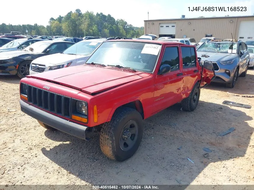 1998 Jeep Cherokee Sport/Classic VIN: 1J4FJ68S1WL168523 Lot: 40515462