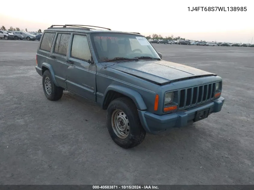 1J4FT68S7WL138985 1998 Jeep Cherokee Classic/Limited/Sport