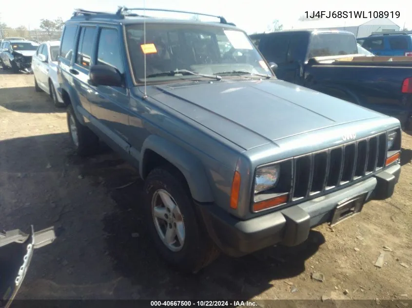 1998 Jeep Cherokee Classic/Limited/Sport VIN: 1J4FJ68S1WL108919 Lot: 40667500