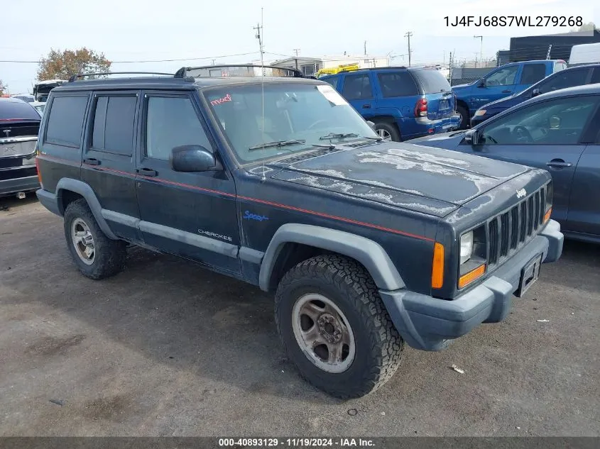 1998 Jeep Cherokee Classic/Sport VIN: 1J4FJ68S7WL279268 Lot: 40893129