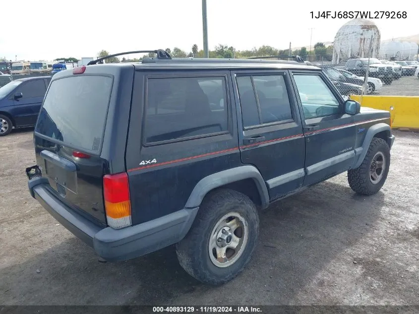 1998 Jeep Cherokee Classic/Sport VIN: 1J4FJ68S7WL279268 Lot: 40893129