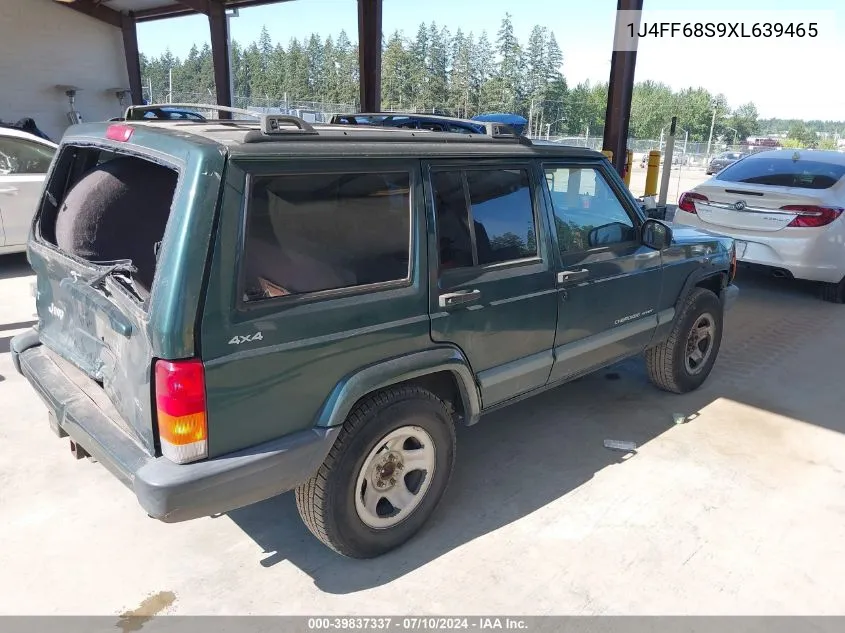 1999 Jeep Cherokee Classic/Sport VIN: 1J4FF68S9XL639465 Lot: 39837337