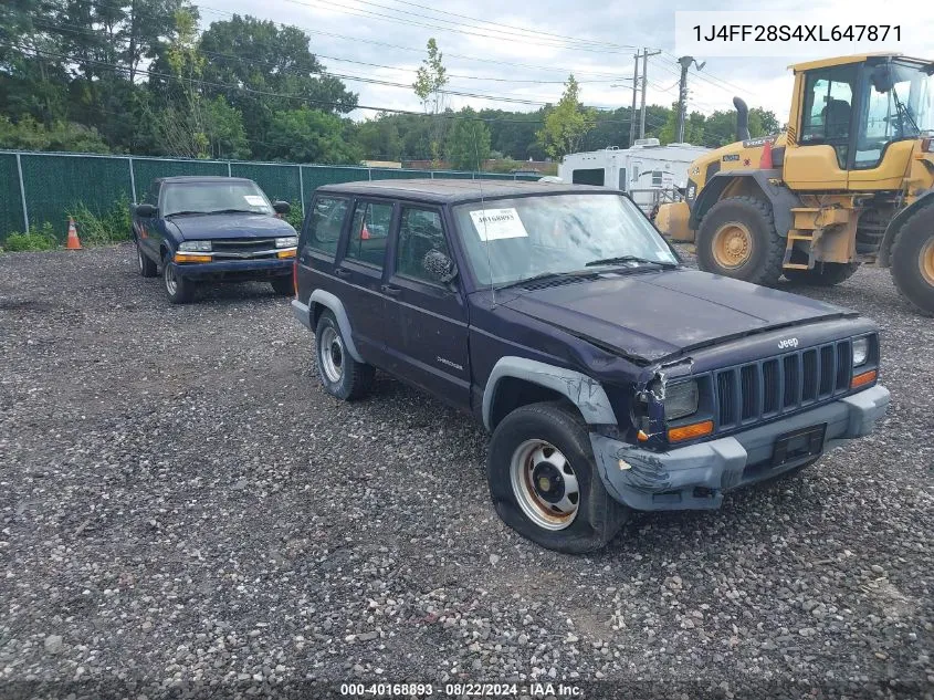 1999 Jeep Cherokee Se VIN: 1J4FF28S4XL647871 Lot: 40168893