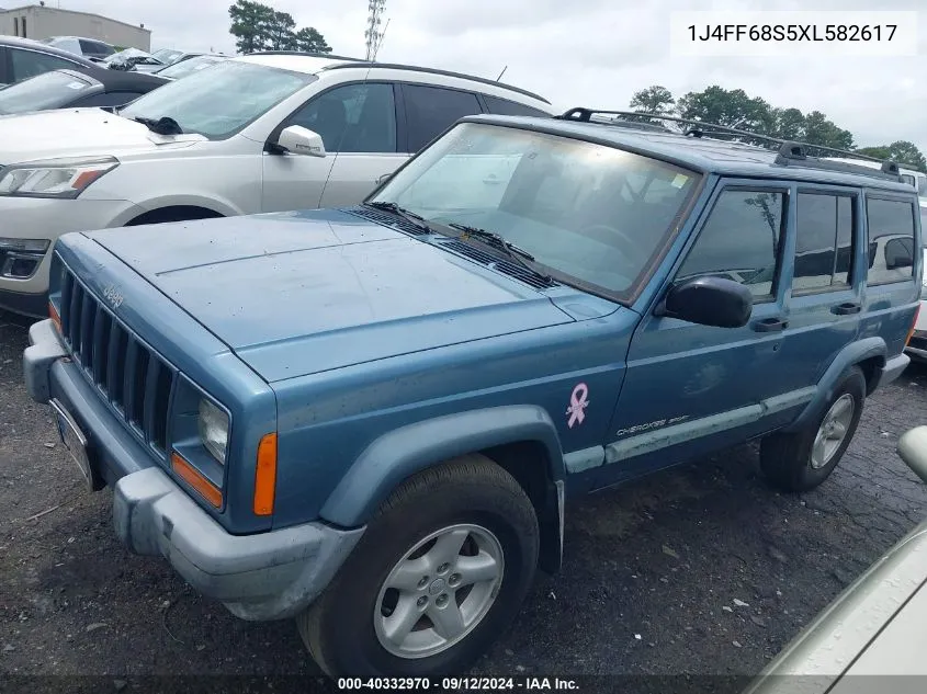 1999 Jeep Cherokee Classic/Sport VIN: 1J4FF68S5XL582617 Lot: 40332970