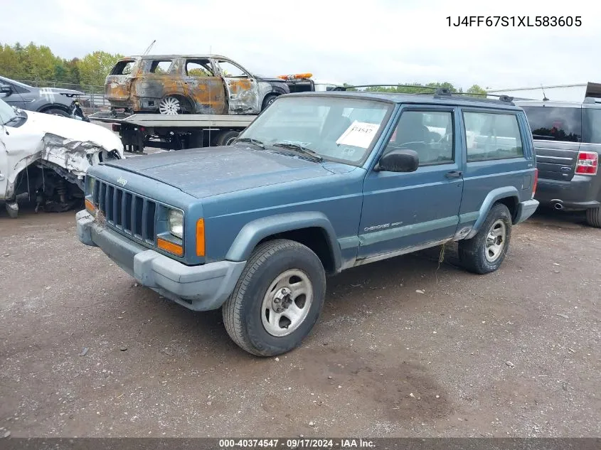 1J4FF67S1XL583605 1999 Jeep Cherokee Sport