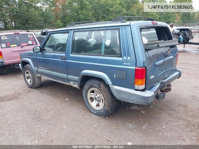 1J4FF67S1XL583605 1999 Jeep Cherokee Sport