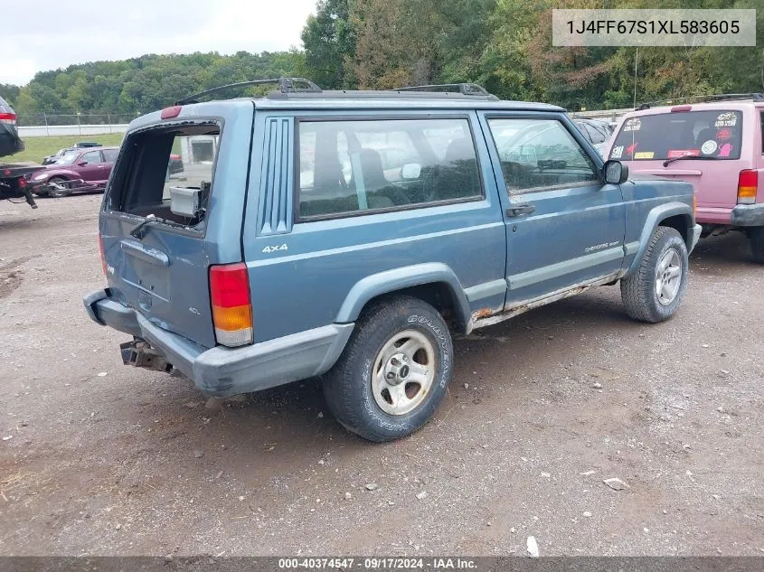 1J4FF67S1XL583605 1999 Jeep Cherokee Sport