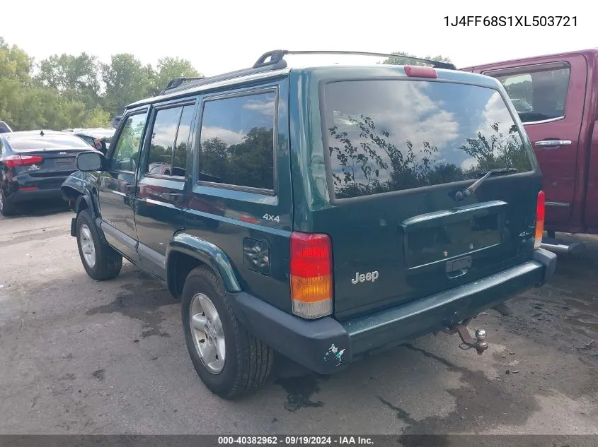 1999 Jeep Cherokee Classic/Sport VIN: 1J4FF68S1XL503721 Lot: 40382962