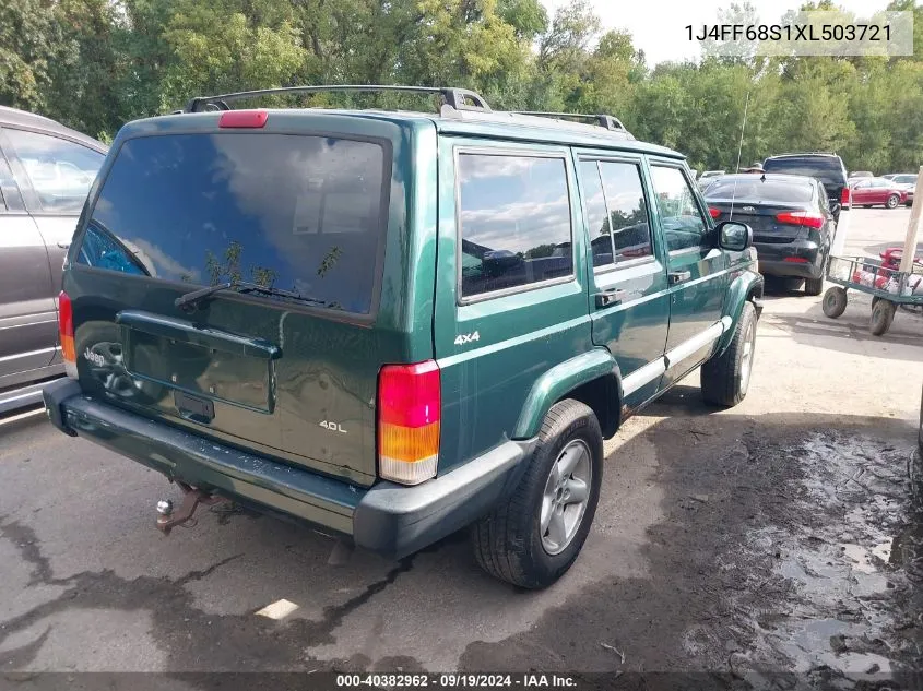 1999 Jeep Cherokee Classic/Sport VIN: 1J4FF68S1XL503721 Lot: 40382962