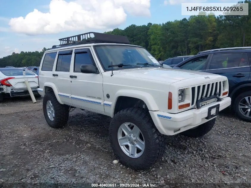 1999 Jeep Cherokee Classic/Sport VIN: 1J4FF68S5XL609265 Lot: 40403651