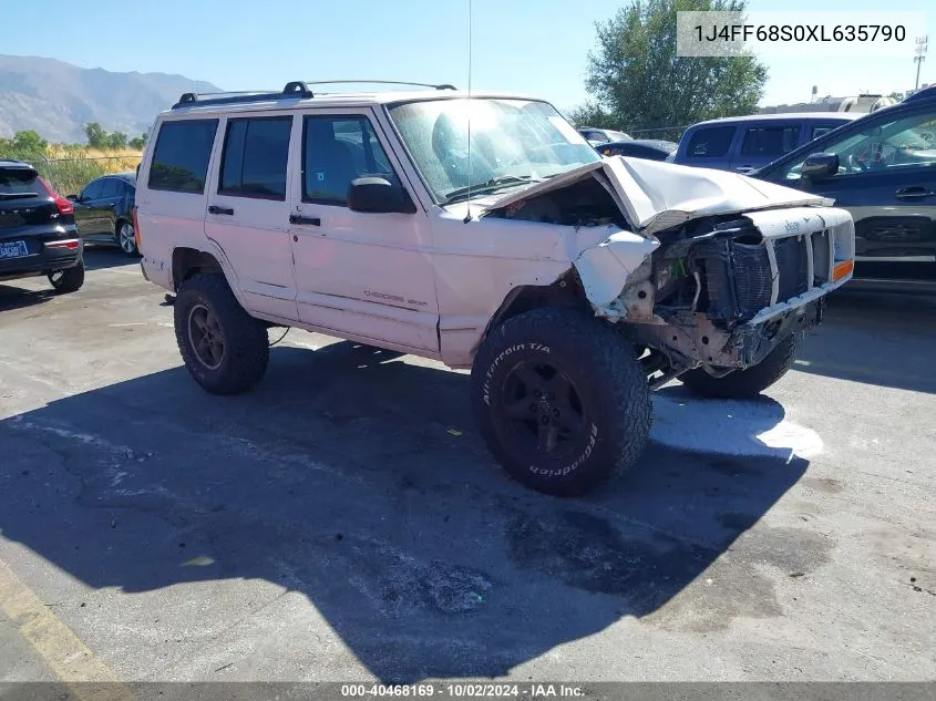 1999 Jeep Cherokee Classic/Sport VIN: 1J4FF68S0XL635790 Lot: 40468169