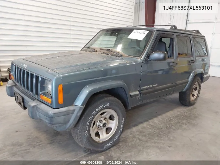 1999 Jeep Cherokee Classic/Sport VIN: 1J4FF68S7XL563101 Lot: 40506208