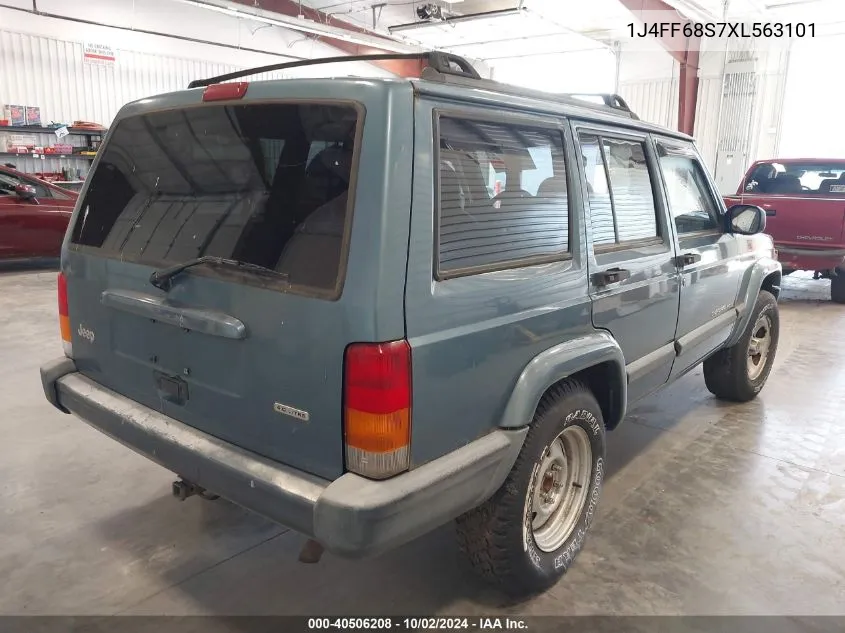 1999 Jeep Cherokee Classic/Sport VIN: 1J4FF68S7XL563101 Lot: 40506208