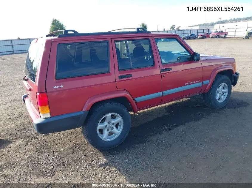 1999 Jeep Cherokee Classic/Sport VIN: 1J4FF68S6XL554261 Lot: 40530984