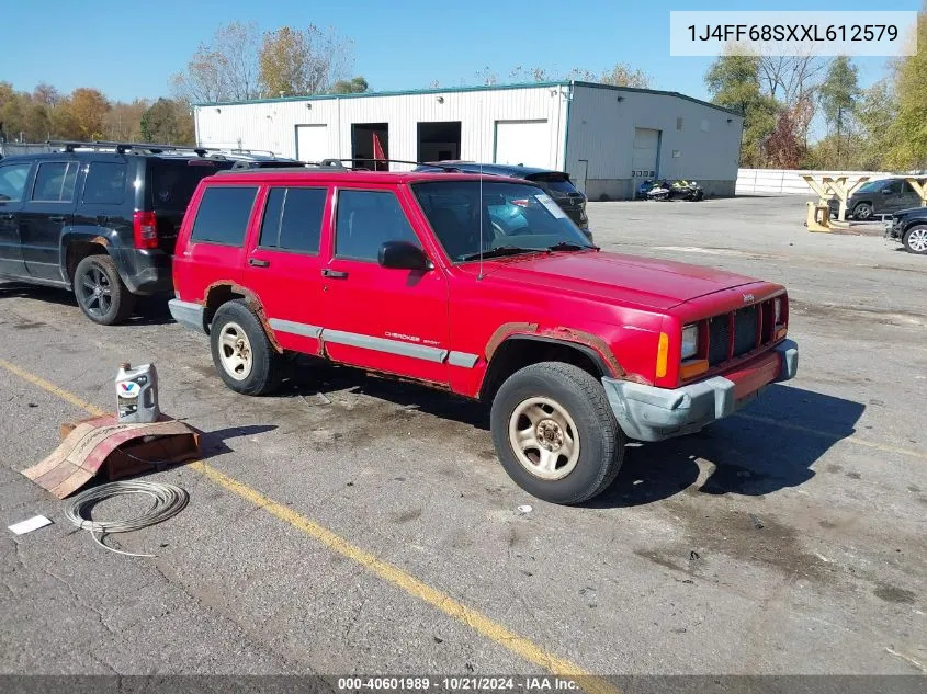 1999 Jeep Cherokee Classic/Sport VIN: 1J4FF68SXXL612579 Lot: 40601989