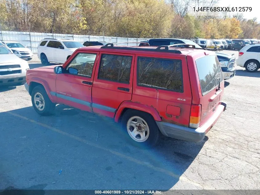 1999 Jeep Cherokee Classic/Sport VIN: 1J4FF68SXXL612579 Lot: 40601989