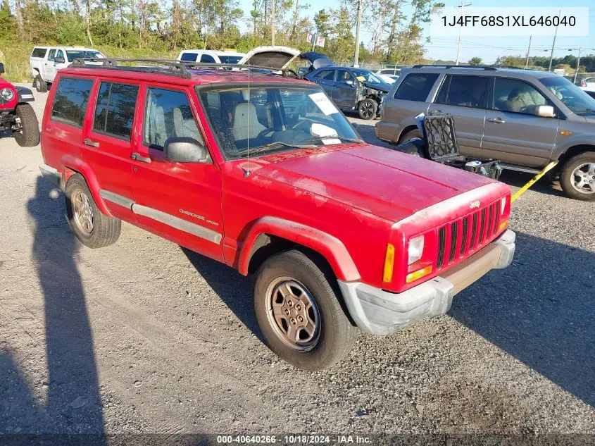 1J4FF68S1XL646040 1999 Jeep Cherokee Classic/Sport