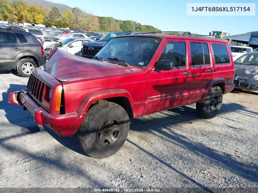 1999 Jeep Cherokee Classic/Sport VIN: 1J4FT68S6XL517154 Lot: 40649763