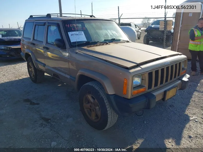 1999 Jeep Cherokee Sport/Classic VIN: 1J4FF68SXXL562301 Lot: 40706323