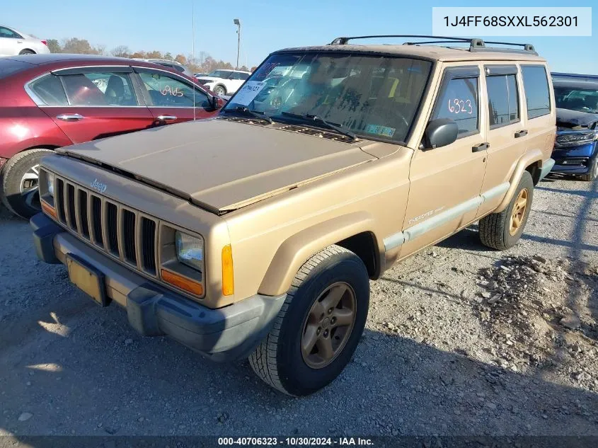 1999 Jeep Cherokee Sport/Classic VIN: 1J4FF68SXXL562301 Lot: 40706323