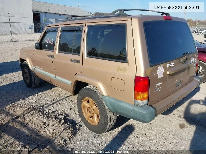 1999 Jeep Cherokee Sport/Classic VIN: 1J4FF68SXXL562301 Lot: 40706323