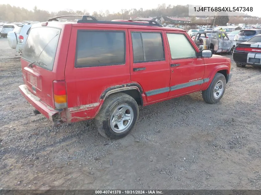 1999 Jeep Cherokee Classic/Sport VIN: 1J4FT68S4XL547348 Lot: 40741378