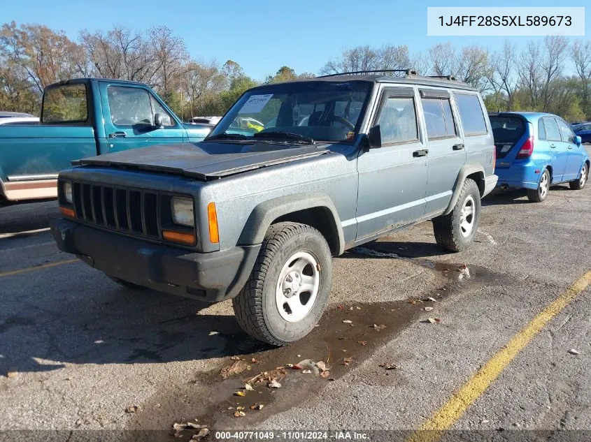 1999 Jeep Cherokee Se VIN: 1J4FF28S5XL589673 Lot: 40771049