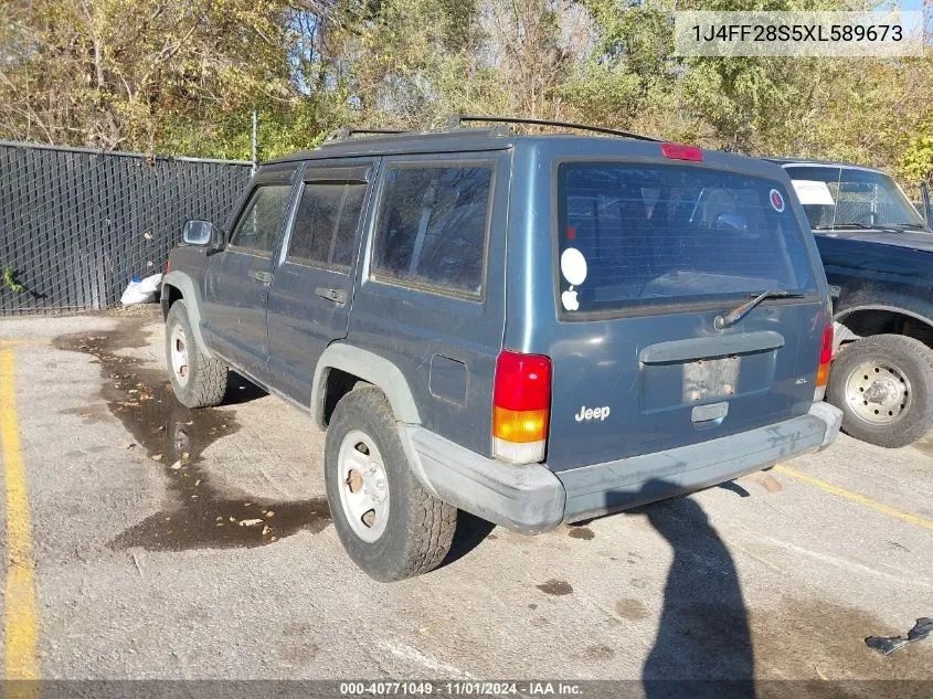 1999 Jeep Cherokee Se VIN: 1J4FF28S5XL589673 Lot: 40771049