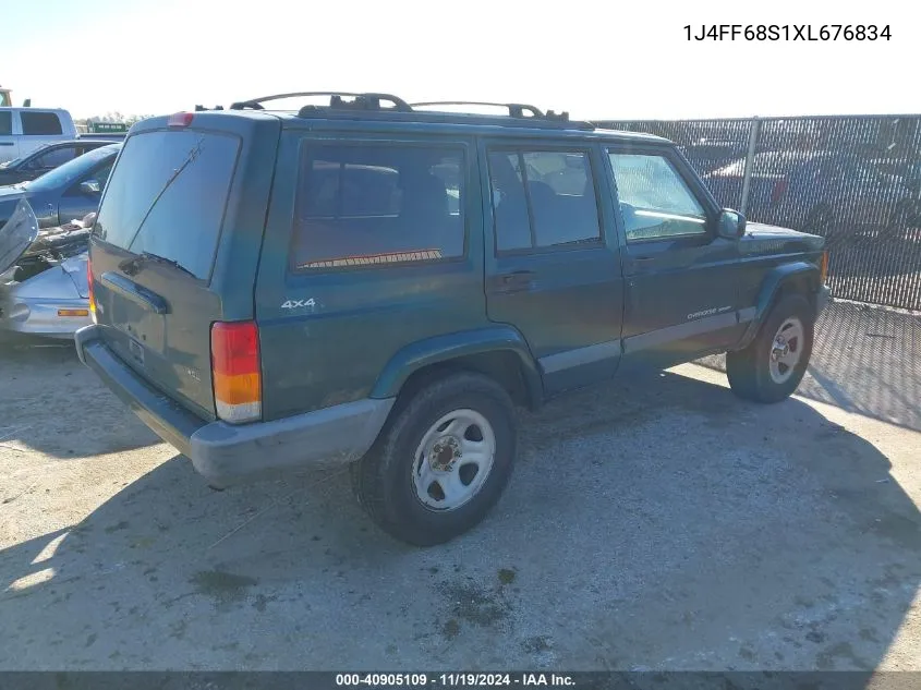 1999 Jeep Cherokee Classic/Sport VIN: 1J4FF68S1XL676834 Lot: 40905109