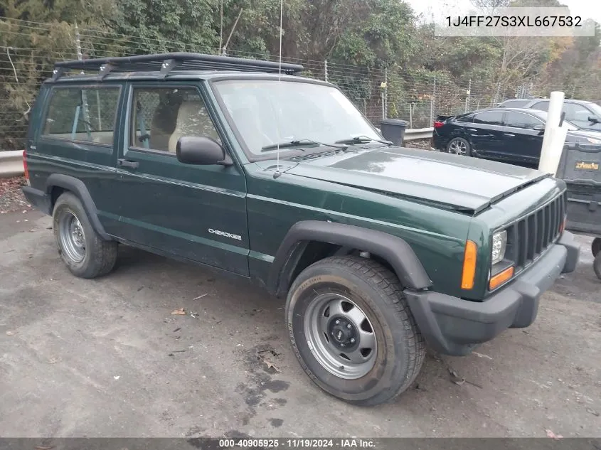 1999 Jeep Cherokee Se VIN: 1J4FF27S3XL667532 Lot: 40905925