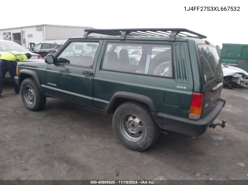 1999 Jeep Cherokee Se VIN: 1J4FF27S3XL667532 Lot: 40905925