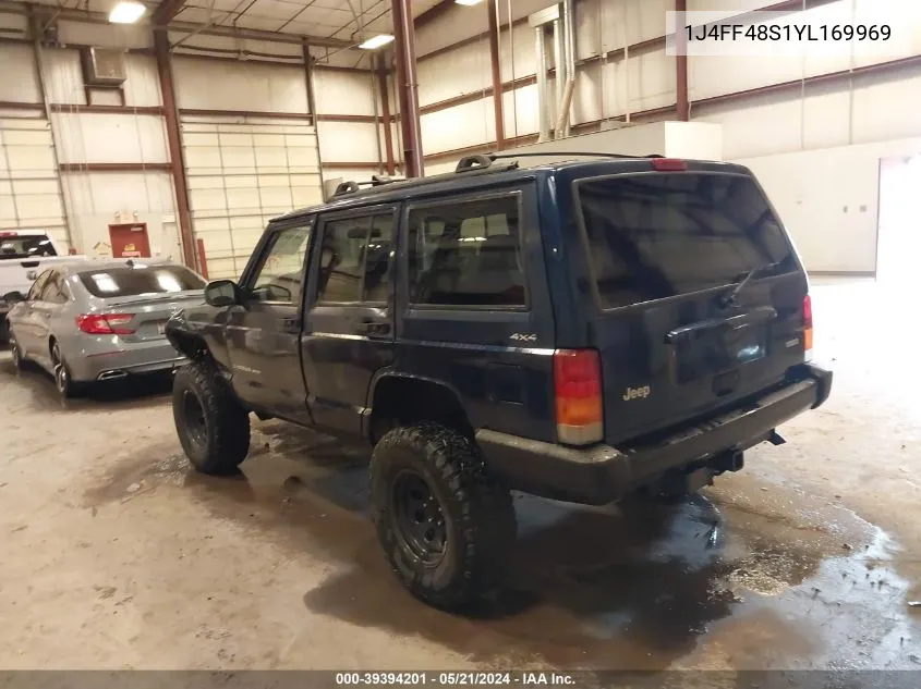 2000 Jeep Cherokee Sport VIN: 1J4FF48S1YL169969 Lot: 39394201