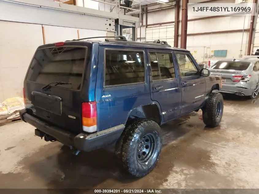 2000 Jeep Cherokee Sport VIN: 1J4FF48S1YL169969 Lot: 39394201