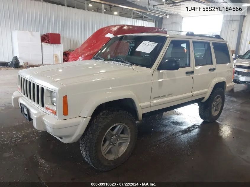 1J4FF58S2YL184566 2000 Jeep Cherokee Classic