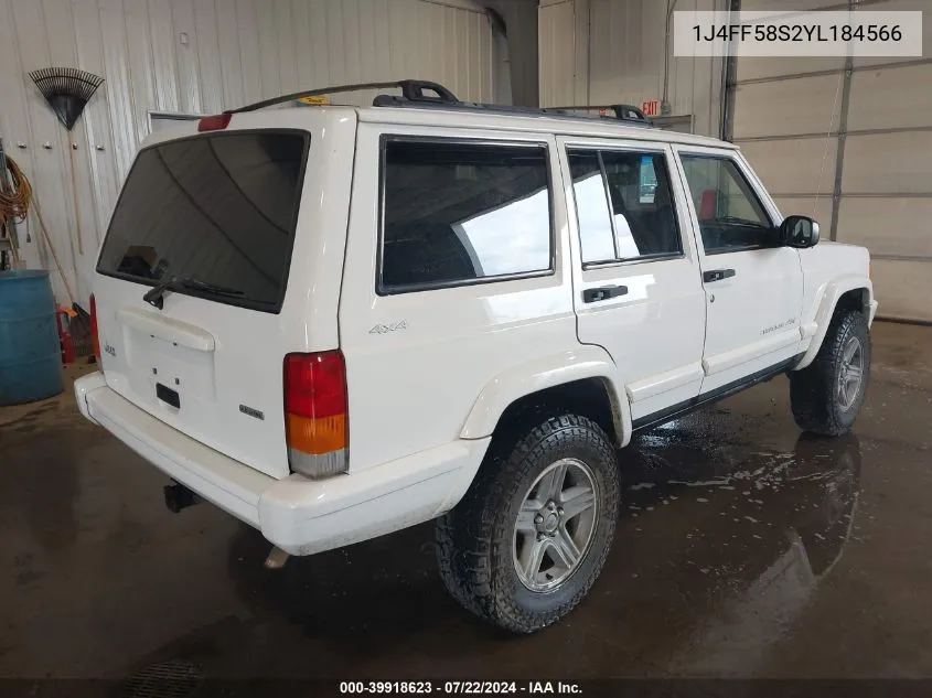 1J4FF58S2YL184566 2000 Jeep Cherokee Classic