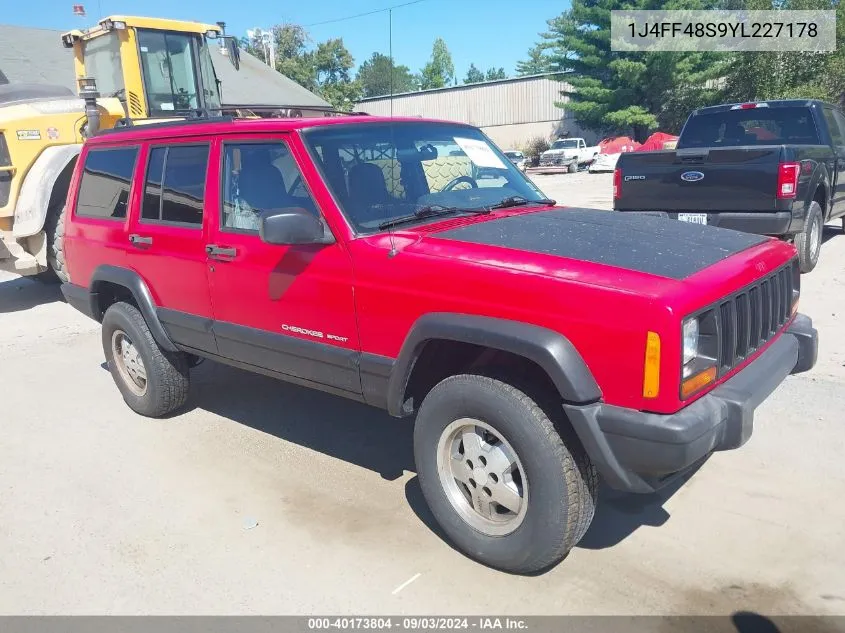 2000 Jeep Cherokee Sport VIN: 1J4FF48S9YL227178 Lot: 40173804