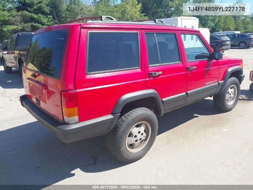 2000 Jeep Cherokee Sport VIN: 1J4FF48S9YL227178 Lot: 40173804