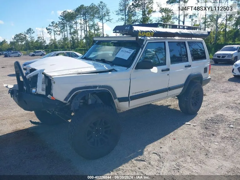 2000 Jeep Cherokee Sport VIN: 1J4FT48SXYL112503 Lot: 40226844