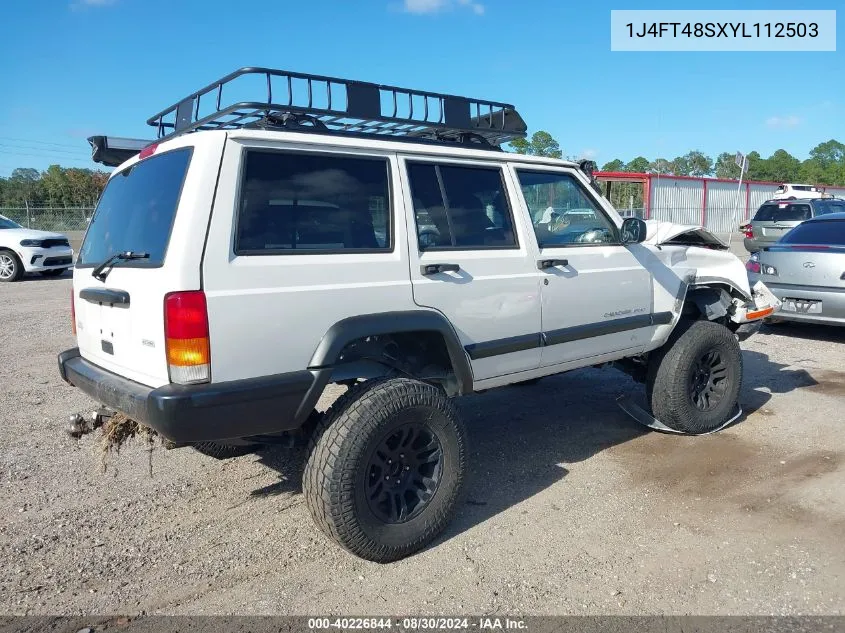 2000 Jeep Cherokee Sport VIN: 1J4FT48SXYL112503 Lot: 40226844