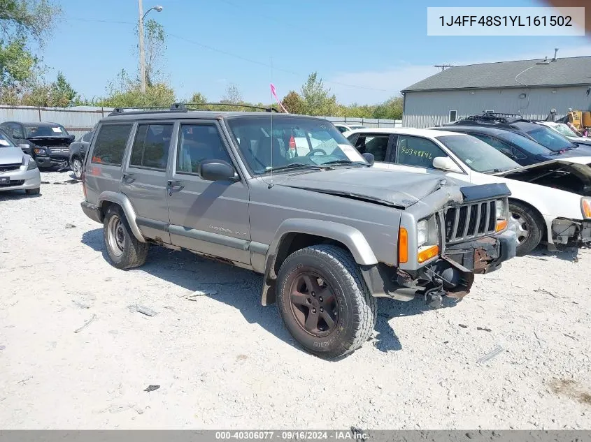 2000 Jeep Cherokee Sport VIN: 1J4FF48S1YL161502 Lot: 40306077