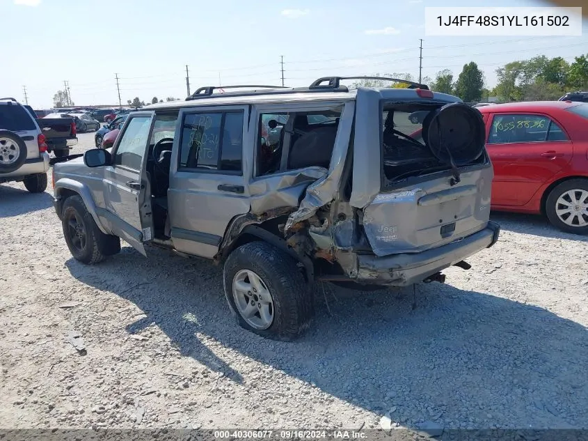 2000 Jeep Cherokee Sport VIN: 1J4FF48S1YL161502 Lot: 40306077